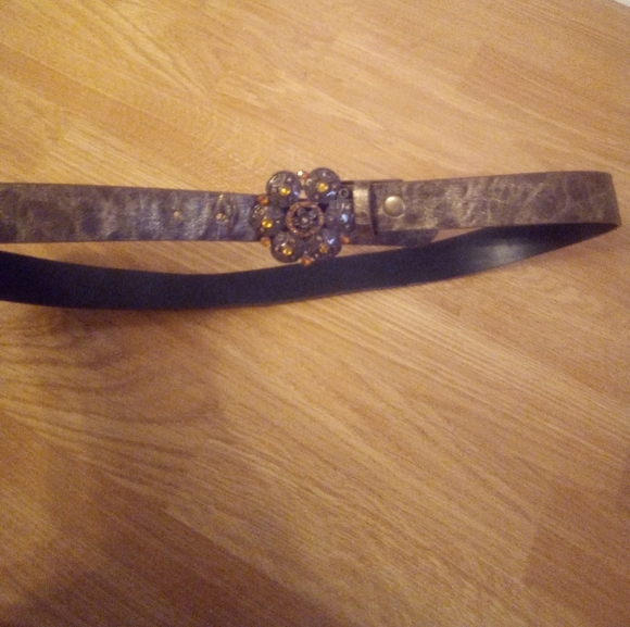 Etienne Aigner sz M/L Rhinestones buckle belt - Picture 1 of 4
